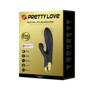 Vibrator Pretty Love Royal Pleasure Naughty Play stimulare clitoris - punctul G grosime 3.3 cm lungime 6 - 19.2 cm 6959532331394