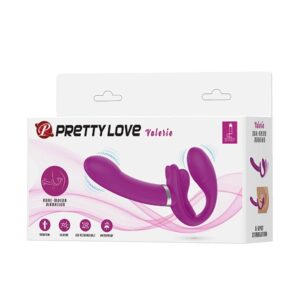 Vibrator Pretty Love Valerie dublu - punctul G grosime 3.3 cm lungime 9.5 - 19.2 cm 6959532325324