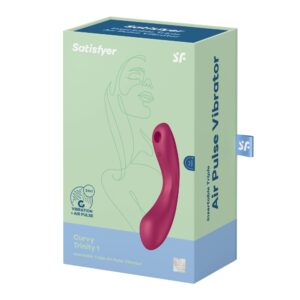 Vibrator Satisfyer Curvy Trinity 1 stimulare clitoris - punctul G grosime 3.9 cm lungime 17.5 cm 4061504036496