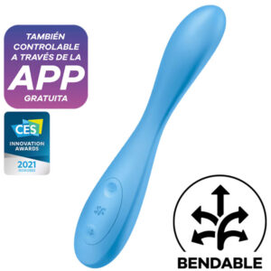 Vibrator Satisfyer G-Spot Flex 4+ stimulare clitoris - punctul G - aplicatie SmartPhone grosime 3.2 cm lungime 19.2 cm 4061504038698
