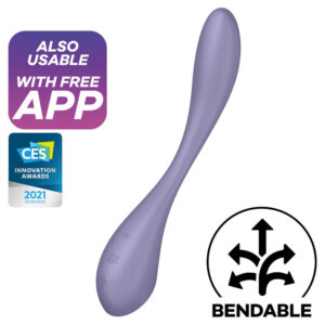 Vibrator Satisfyer G-Spot Flex 5+ stimulare clitoris - punctul G - aplicatie SmartPhone grosime 3.4 cm lungime 19.6 cm 4061504038674