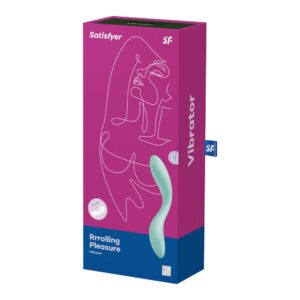 Vibrator Satisfyer Rrrolling Pleasure mint punctul G grosime 4 cm lungime 22 cm 4061504043975