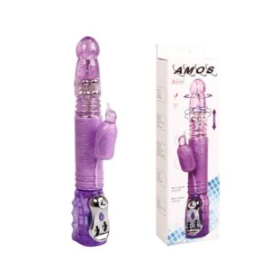 Vibrator Voluptas Amos Rabbit stimulare clitoris - punctul G - rotatii grosime 3.3 cm lungime 30 cm 6959532314854