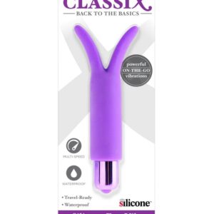 Vibrator Voluptas Classix Silicone Fun Vibe cu cap dublu grosime 5.1 cm lungime 12.7 cm 603912757538