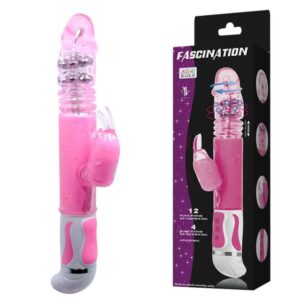 Vibrator Voluptas Fascination Bunny 2 stimulare clitoris - punctul G - rotatii grosime 3.9 cm lungime 30 cm 6959532315165