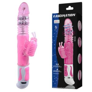 Vibrator Voluptas Fascination Bunny 3 stimulare clitoris - punctul G - rotatii grosime 3.9 cm lungime 30.5 cm 6959532315158