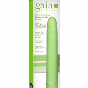 Vibrator clasic Blush Gaia Eco Green grosime 2.5 cm lungime 17.7 cm 702730686225