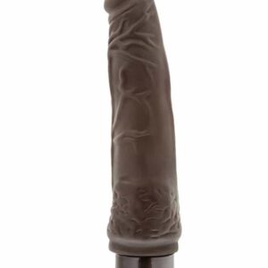 Vibrator realistic Blush Dr. Skin Cock Vibe 7 Chocolate cu ventuza - telecomanda grosime 3.8 cm lungime 21.5 cm 855215007012