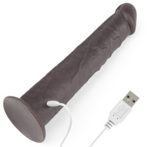 Vibrator realistic Lovetoy Dual Layered Silicone Rotator cu ventuza - rotatii - telecomanda grosime 4.5 cm lungime 25.3 cm 6970260900652